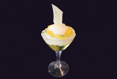 じゃばらのプリンと柑橘のアンサンブル