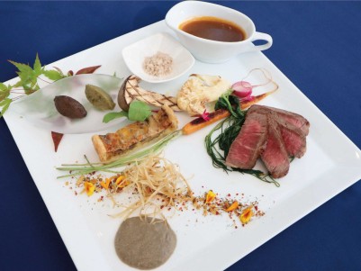 熊野牛のステーキ