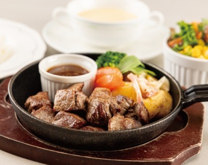 牛フィレ肉のサイコロステーキセット