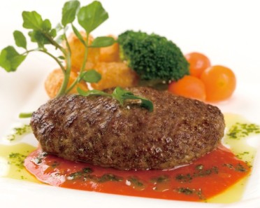 牛肉100% 手捏ねハンバーグステーキ