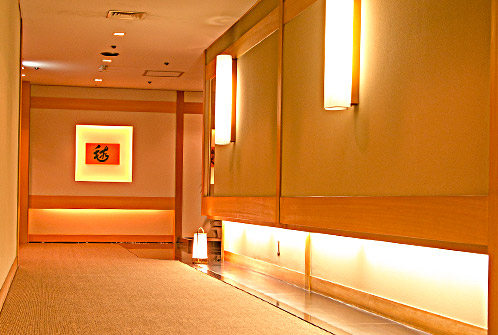 Restaurant hallway